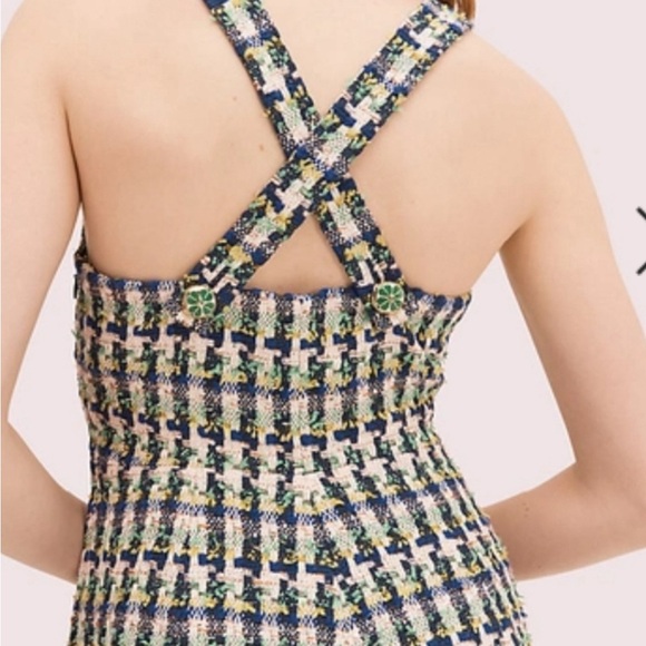 Kate Spade | Pop Tweed Halter Midi Dress NWOT - Picture 5 of 11